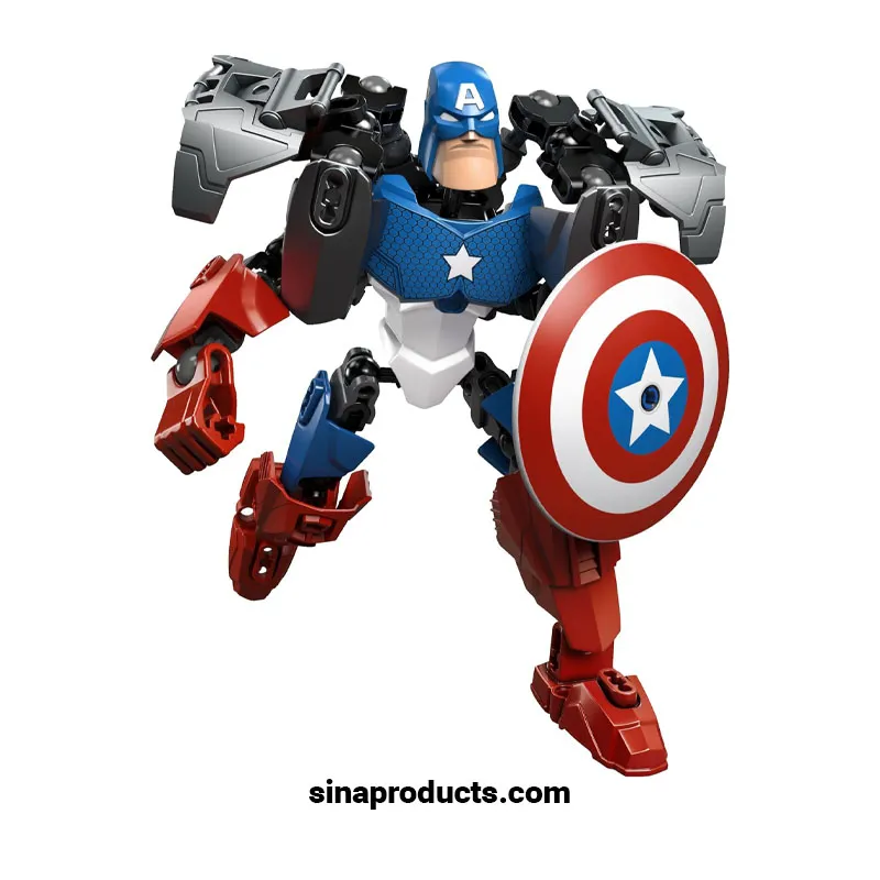 اسباب بازی ساختنی کاپیتان آمریکا مدل Superheroes 6006