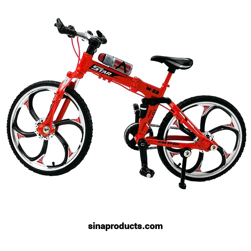 ماکت فلزی دوچرخه مدل 0818 طرح 3 رنگ قرمز